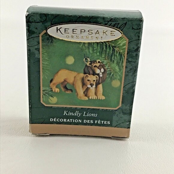 Hallmark Keepsake Miniatures Ornament Noah's Ark Kindly Lions New Vintage 2000 - Picture 1 of 6